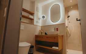 Badezimmer im Maisonette Doppelzimmer