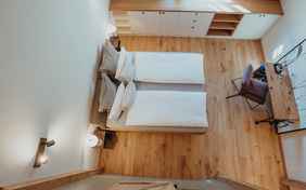 Blick von oben auf das Maisonette Doppelzimmer 