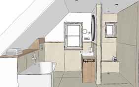 Badezimmer in der Wellness Suite