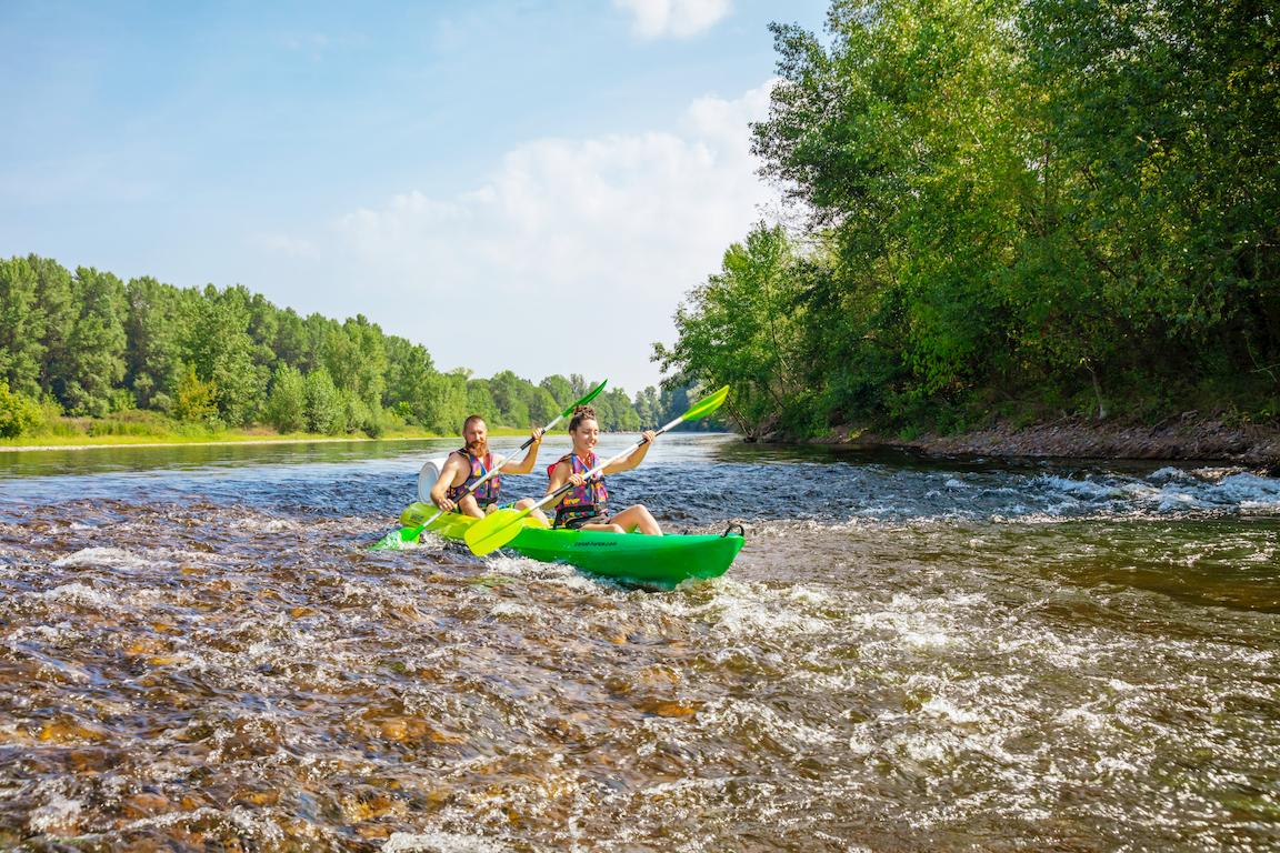 Paddeln auf der Dordogne vamos Familienreisen