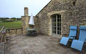 Terrasse "Clairette" mit Blick auf die Weinfelder