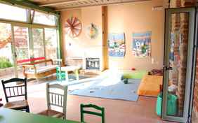 Der Spielbereich im Gemeinschaftshaus