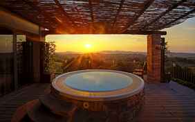 Abendstimmung im Wellness-Bereich