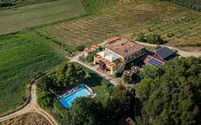 Das wunderschöne Agriturismo von oben