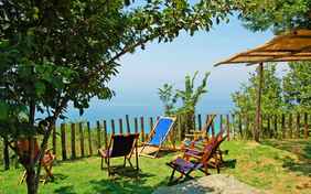 Im Garten sitzen und aufs Meer schauen - wie schön!