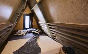 Luxury Hottub Cabin Schlafbereich oben