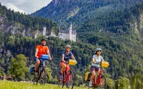 Neuschwanstein im Hintergrund