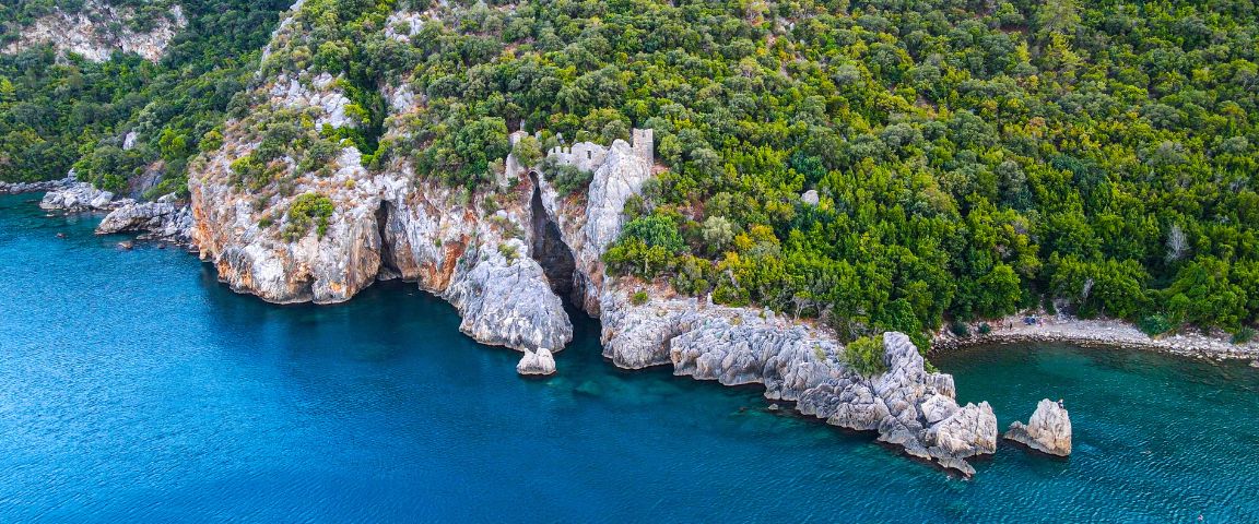 Luftansicht Olympos in Cirali